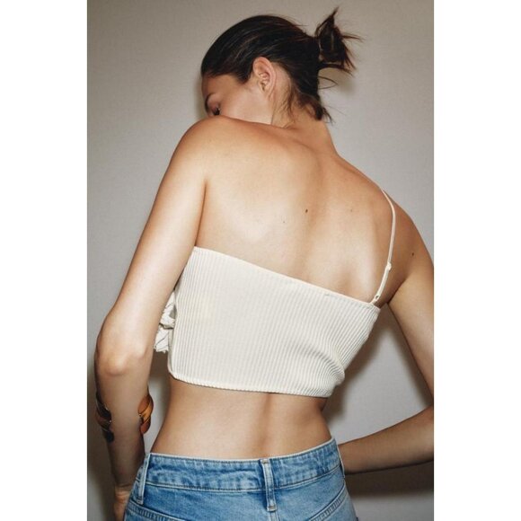 ZARA FLOWER CROP TOP - Picture 4 of 8